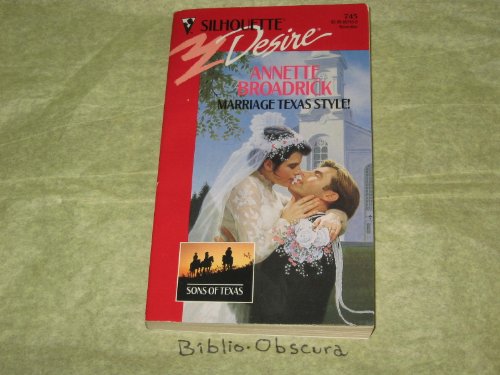 Stock image for Marriage Texas Style for sale by Gulf Coast Books