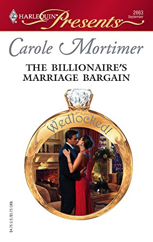 Imagen de archivo de The Billionaire's Marriage Bargain a la venta por SecondSale