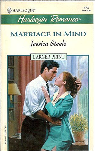 Imagen de archivo de Marriage In Mind (The Marriage Pledge) (Harlequin Romance Larger Print, 473) a la venta por Once Upon A Time Books