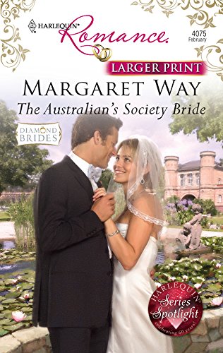9780373184217: The Australian's Society Bride (Larger Print Harlequin Romance: Diamond Brides)