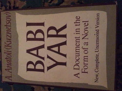 Babi Yar: A Document in the Form of a Novel