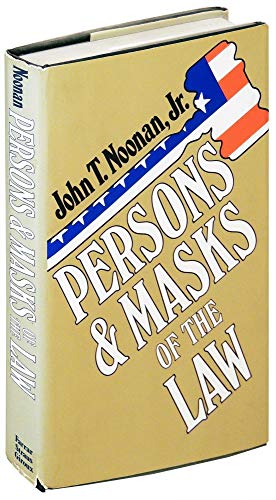 9780374230760: Persons and Masks of the Law: Cardozo, Holmes, Jefferson and Wythe as Makers of the Masks