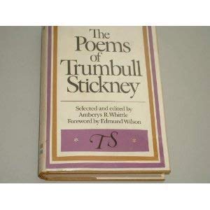 9780374235376: Title: The Poems of Trumbull Stickney