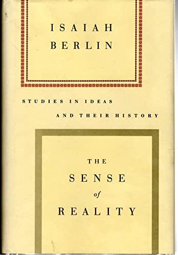 Beispielbild fr The Sense of Reality: Studies in Ideas and Their History zum Verkauf von Books From California