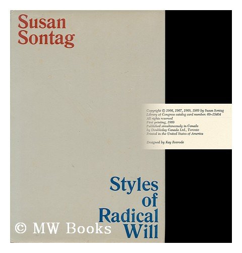 Imagen de archivo de Styles of Radical Will a la venta por Better World Books: West