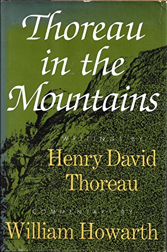 Imagen de archivo de Thoreau in the Mountains a la venta por Alien Bindings