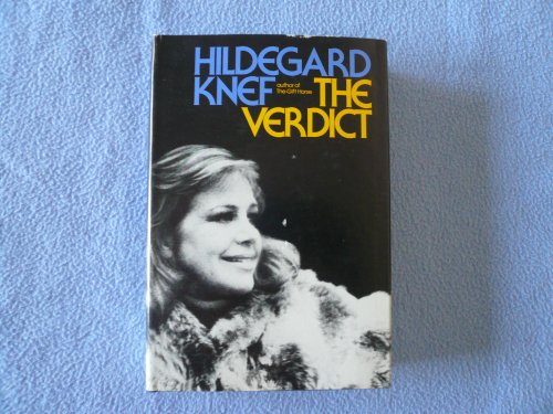 9780374283223: The Verdict / by Hildegard Knef ; Translated from the German by David Anthony Palastanga