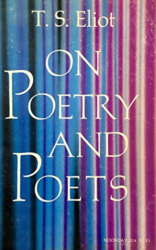 9780374501853: On Poetry and Poets