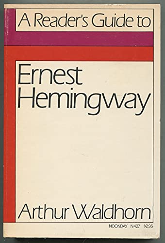 Imagen de archivo de A Reader's Guide to Ernest Hemingway a la venta por Firefly Bookstore