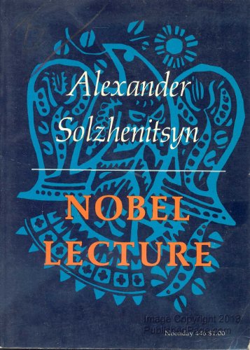 9780374510633: Nobel Lecture (Bilingual Edition) (English and Russian Edition)