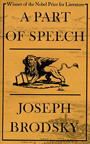 Imagen de archivo de A Part of Speech a la venta por Wonder Book