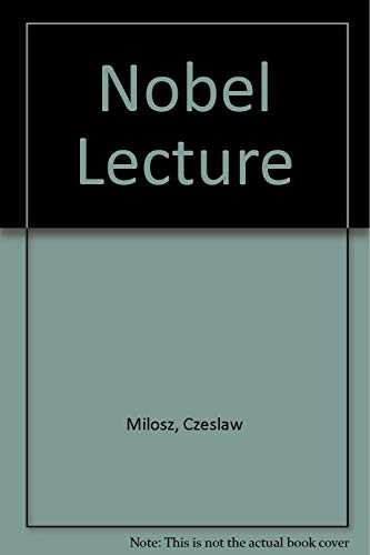 Beispielbild für Nobel Lecture (English and Polish Edition) zum Verkauf von Wonder Book