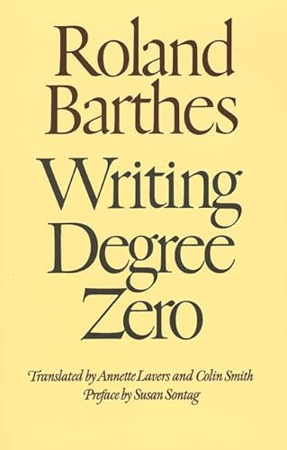 Imagen de archivo de Writing Degree Zero a la venta por Books Puddle