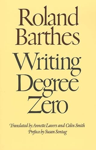 Stock image for Writing Degree Zero for sale by Books Puddle