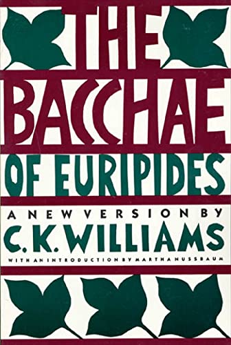 9780374522063: The Bacchae of Euripides