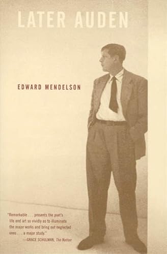 Later Auden (9780374526993) by Mendelson, Edward