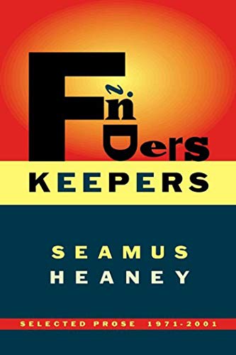 Stock image for Finders Keepers: Selected Prose 1971-2001 for sale by SecondSale