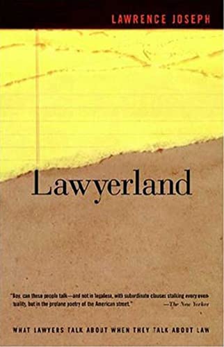 Imagen de archivo de Lawyerland: An Unguarded, Street-Level Look At Law & Lawyers Today a la venta por More Than Words