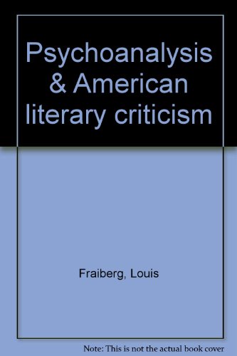 Imagen de archivo de Psychoanalysis and American Literary Criticism a la venta por Better World Books