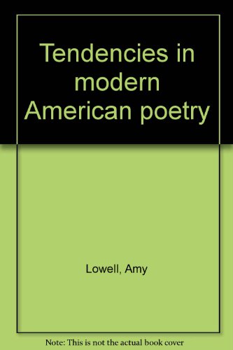 Beispielbild fr Tendencies in modern American poetry zum Verkauf von Midtown Scholar Bookstore