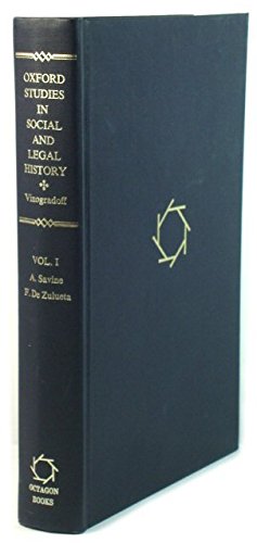 9780374961589: Oxford Studies in Social and Legal History Complete 9 Volume Set.