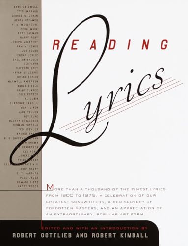 Stock image for Reading Lyrics for sale by SecondSale