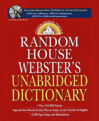 Random House Webster's Unabridged Dictionary and CD-ROM Version 3.0 (9780375403835) by Inc., Random House