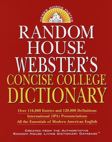 Stock image for Random House Webster's Concise College Dictionary for sale by HPB-Emerald