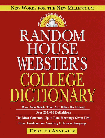 Beispielbild fr Random House Websters College Dictionary zum Verkauf von Virginia Martin, aka bookwitch
