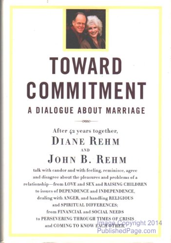 Stock image for Toward Commitment: A Dialogue About Marriage for sale by Anderson Book