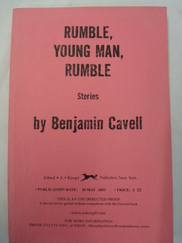 Stock image for Rumble, Young Man, Rumble: Stories for sale by Wonder Book