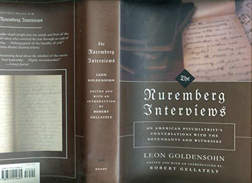 Beispielbild fr The Nuremberg Interviews zum Verkauf von WorldofBooks