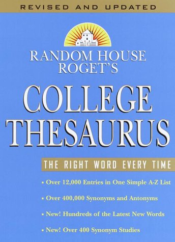 Imagen de archivo de Random House Roget's College Thesaurus a la venta por Better World Books