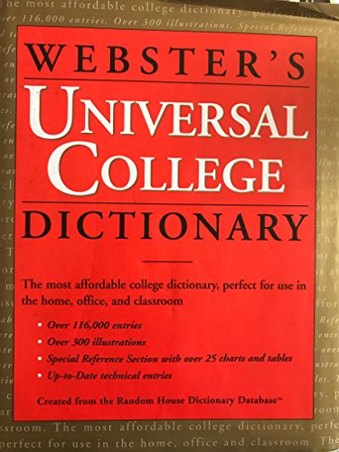 Imagen de archivo de Webster's Universal College Dictionary a la venta por Better World Books: West