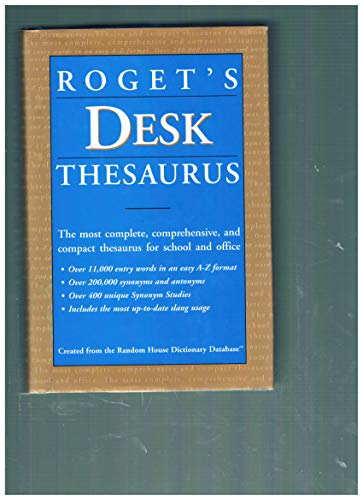 9780375425691: Roget's Desk Thesaurus