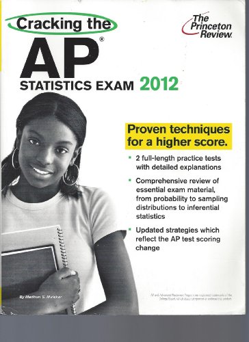 9780375427350: Cracking the AP Statistics Exam 2012