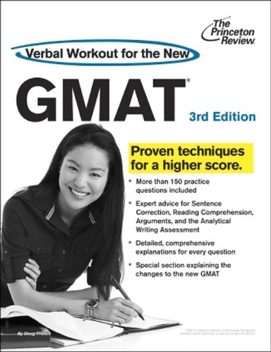 9780375427503: Verbal Workout for the New GMAT, 3rd Edition: Revised and Updated for the New GMAT (Graduate School Test Preparation)