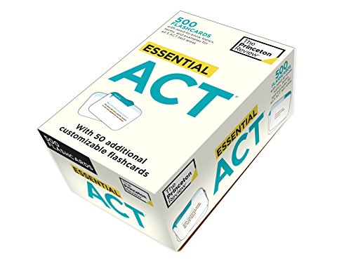 Stock image for Essential ACT (flashcards): 500 Flashcards with Need-To-Know Topics, Terms, and Examples for All Five ACT Test Areas (College Test Preparation) for sale by HPB-Diamond