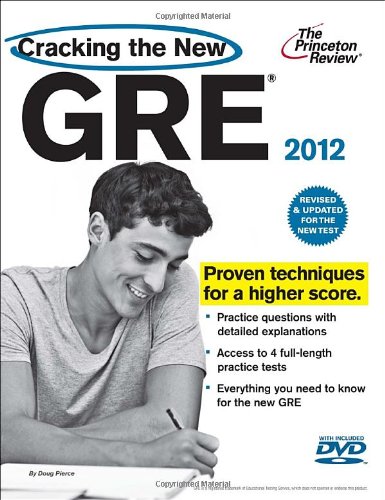 9780375428197: The Princeton Review Cracking the Gre 2012 (Cracking the GRE with Sample Tests on DVD)