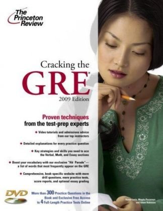 Stock image for Cracking the GRE with DVD, 2009 Edition for sale by Better World Books