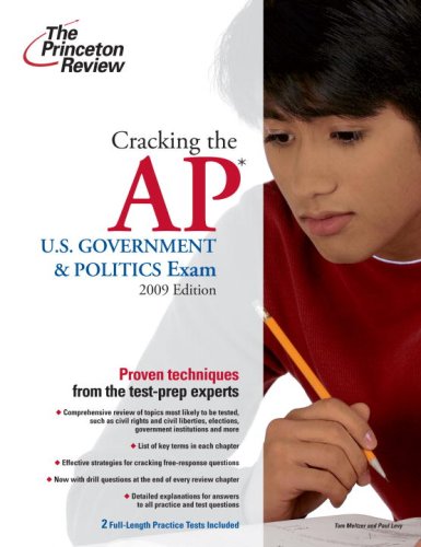 Stock image for Cracking the AP U.S. Government & Politics Exam, 2009 Edition (College Test Preparation) for sale by Wonder Book