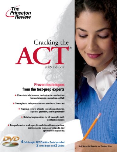 9780375429002: The Princeton Review Cracking the Act 2009 (Cracking the ACT With Sample Tests on DVD)
