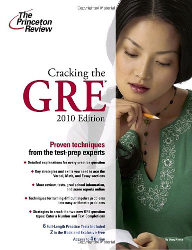 Beispielbild fr Cracking the GRE, 2010 Edition (Graduate School Test Preparation) zum Verkauf von BookHolders