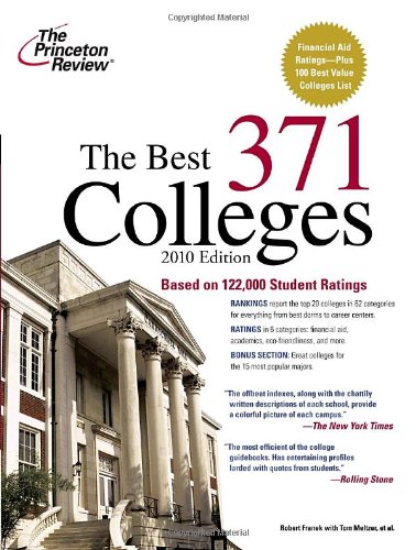 Stock image for The Best 371 Colleges 2010 (Princeton Review) for sale by AwesomeBooks