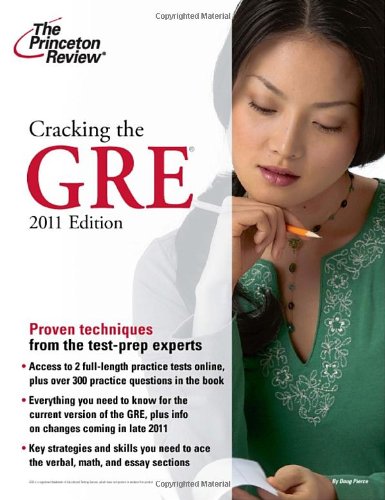 Beispielbild fr Cracking the GRE, 2011 Edition (Graduate School Test Preparation) zum Verkauf von SecondSale