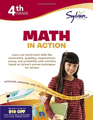 Beispielbild fr Fourth Grade Math in Action (Sylvan Workbooks) (Sylvan Math Workbooks) zum Verkauf von Wonder Book