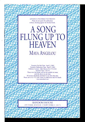 Imagen de archivo de A Song Flung Up to Heaven a la venta por Wonder Book