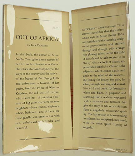 Out of Africa (9780375508455) by Dinesen, Isak