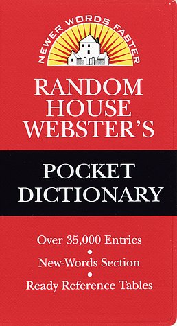 Stock image for Random House Webster's Pocket Dictionary for sale by HPB Inc.