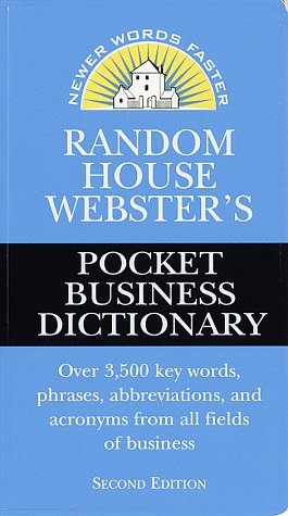 9780375700590: Random House Webster's Pocket Business Dictionary, Second Edition